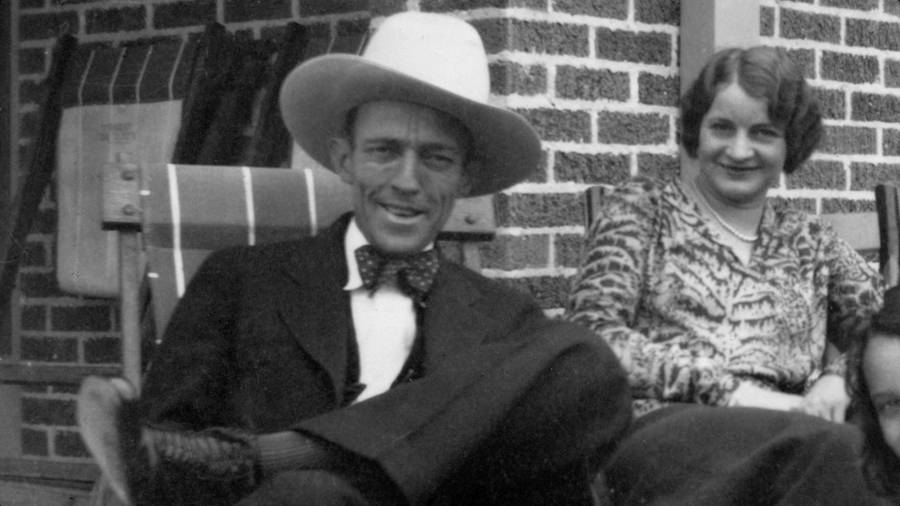 Historic Monochrome Photo Of Jimmie Rodgers Wallpaper