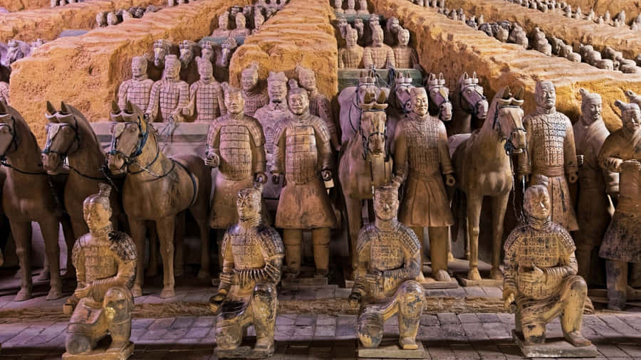 Historic Terracotta Warriors Museum China Wallpaper