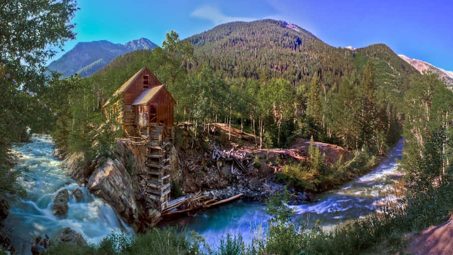 Historical Crystal Mill Colorado Desktop Wallpaper