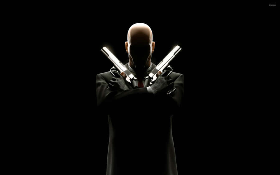 Hitman In Darkness Desktop Wallpaper