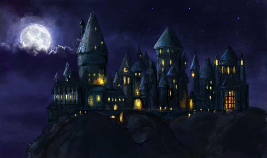 Hogwarts Castle - The Magical And Mysterious Home Of Student Wizardry Wallpaper