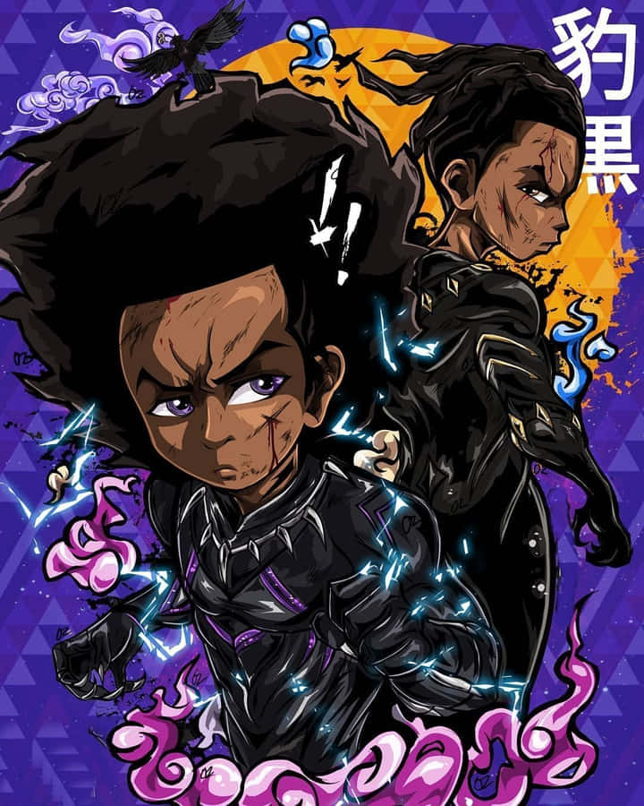Hood Cartoon The Boondocks Huey Freeman Wallpaper