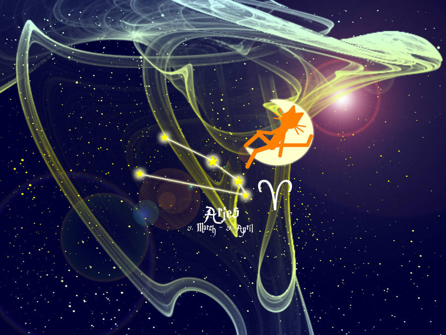 Horoscope Aesthetic Aries Wallpaper