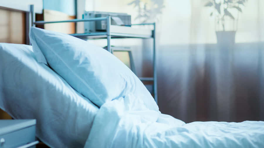 Hospital Bed With Window View Wallpaper