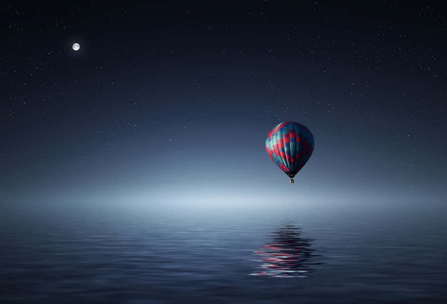 Hot Air Balloon In The Sky Wallpaper