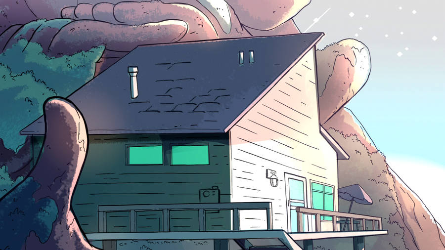 House From Steven Universe Ipad Wallpaper