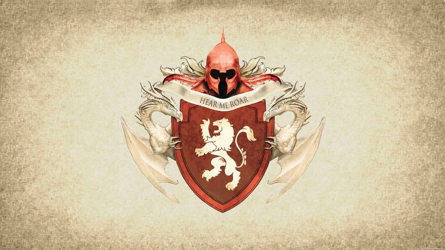 House Lannister Coat Of Arms Wallpaper