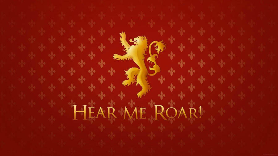 House Lannister Vintage Pattern Wallpaper