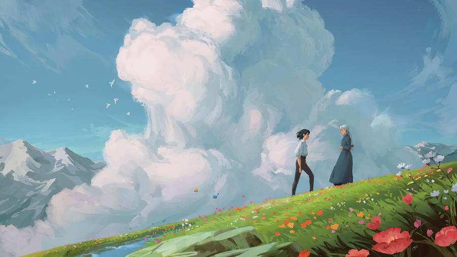 Howl's Moving Castle Digital Art Wallpaper