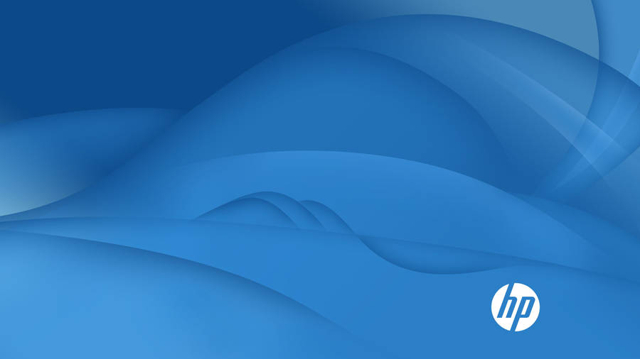 Hp In Blue Waves Wallpaper
