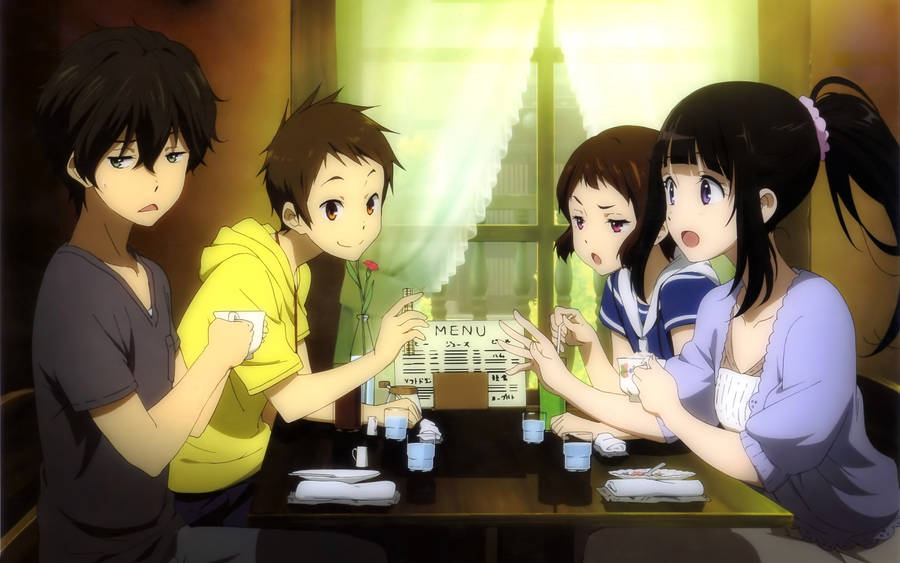 Hyouka Friendly Lunch Wallpaper