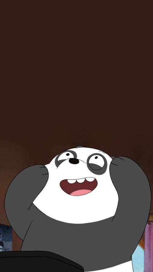 Hysterical Panda We Bare Bears Wallpaper