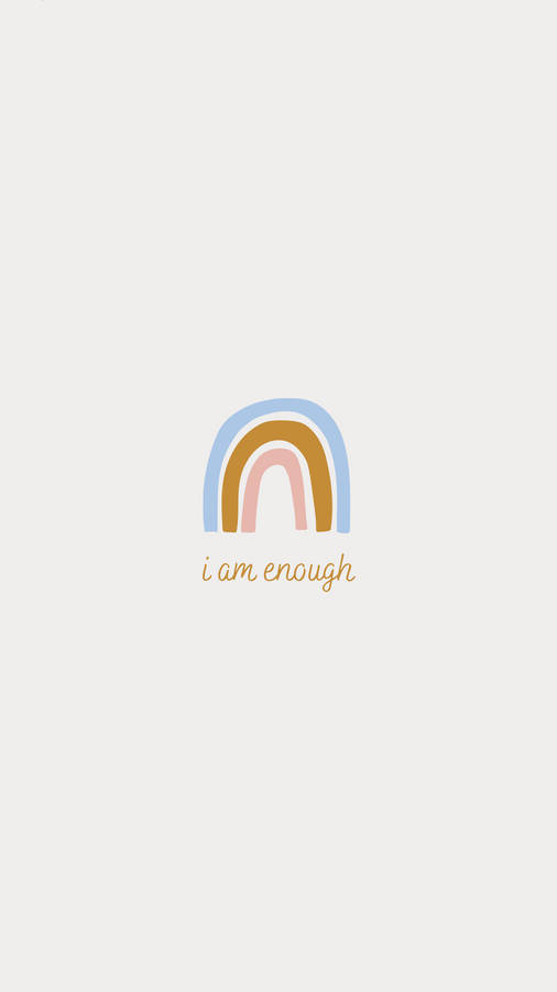 I Am Enough Logo Wallpaper