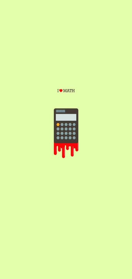 I Love Math Minimalist Iphone Wallpaper