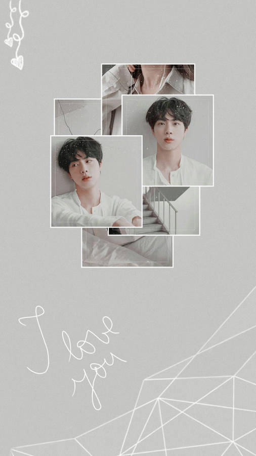 I Love You Bts Jin Aesthetic Wallpaper