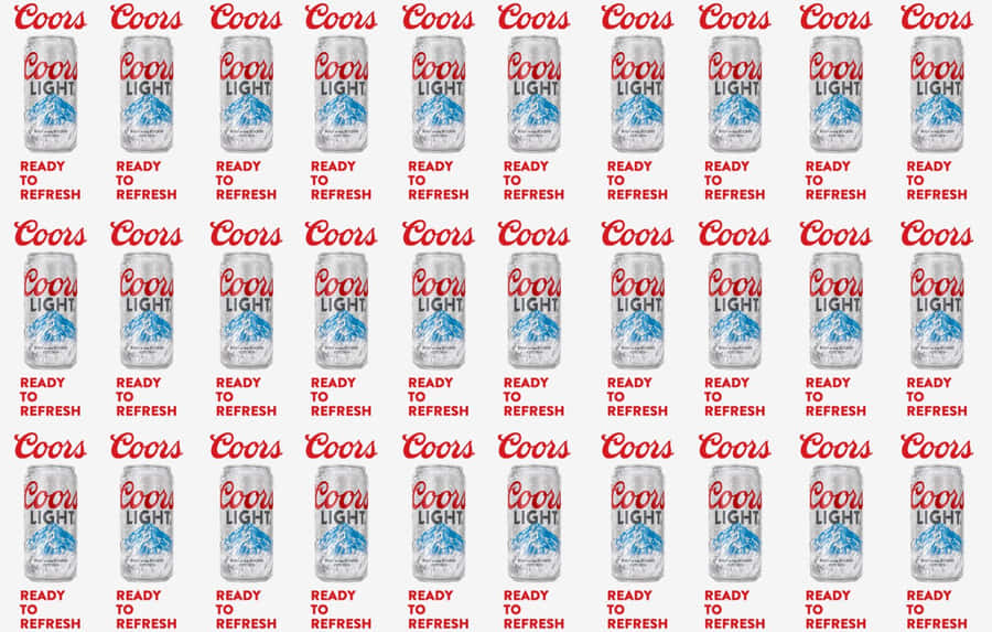 Ice-cold Coors Light: Refreshing And Crisp Wallpaper