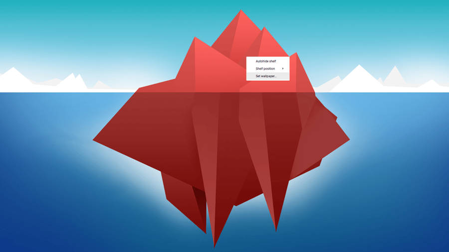 Iceberg Cartoon Chromebook Wallpaper