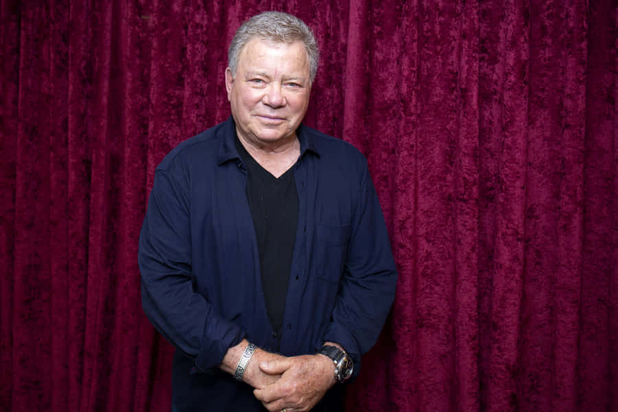 Iconic Hollywood Actor William Shatner Wallpaper