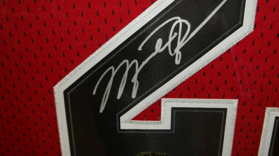Iconic Michael Jordan #23 Chicago Bulls Jersey Wallpaper