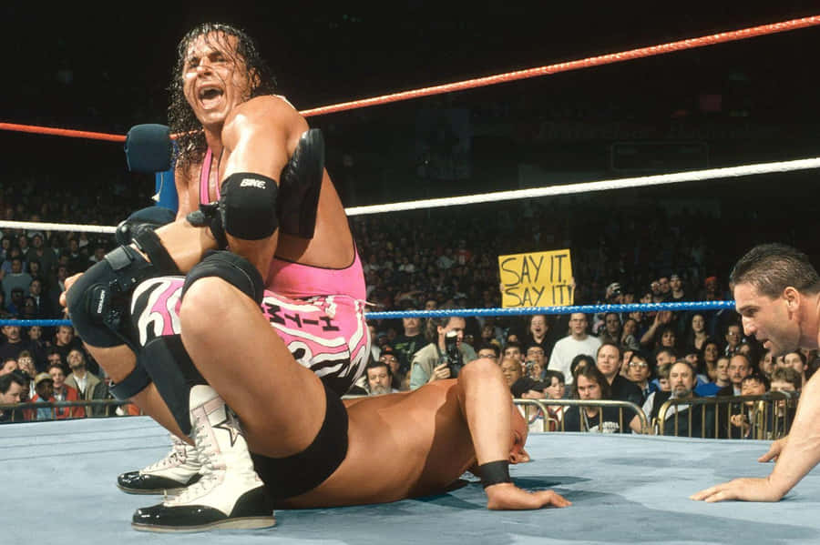 Iconic Showdown - Bret Hart Vs. Stone Cold At Wrestlemania. Wallpaper