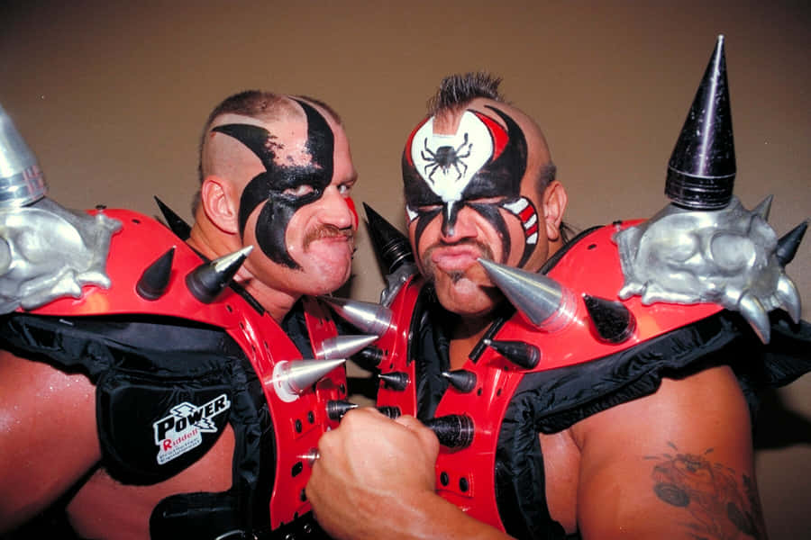 Iconic Tag Team - Road Warrior Hawk And Road Warrior Animal Wallpaper