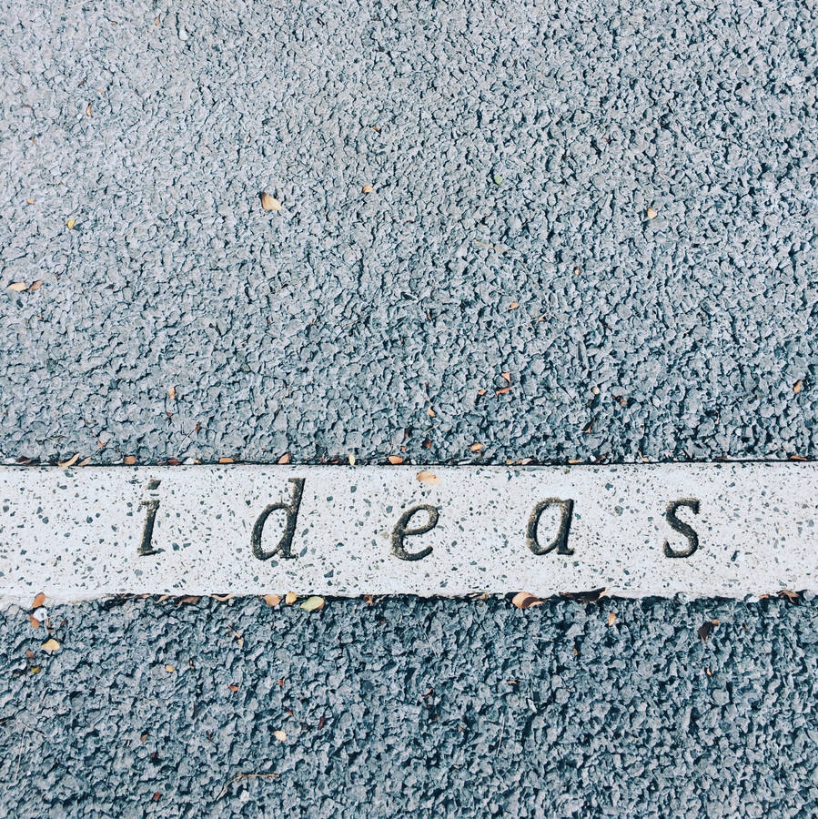 Ideas Font Text On Wall Wallpaper