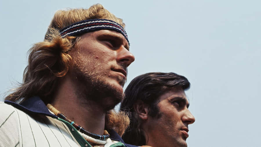 Ilie Năstase Björn Borg Tennis Match Wallpaper