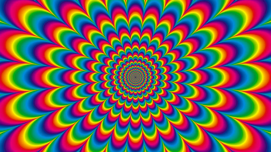 Illusion Colorful Psychedelic Wallpaper