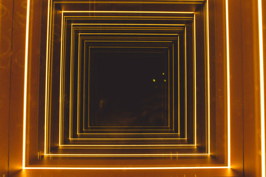 Illusion Yellow Lights Wallpaper