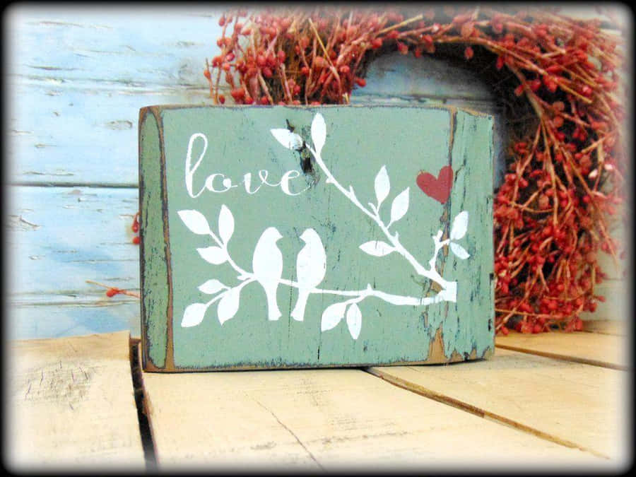 Image A Romantic Rustic Valentine Day Surrounded By Nature Wallpaper