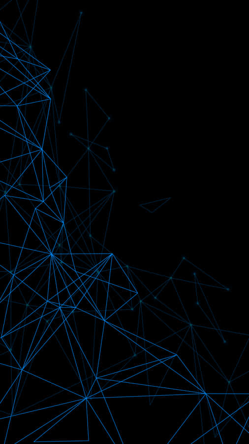 Image A Vibrant Blue Amoled Display Glowing In The Dark Wallpaper