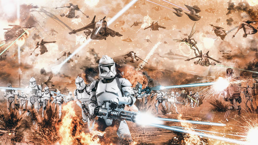 Image Clone Troopers Lead Attack In Severed Star Wars Battle Wallpaper