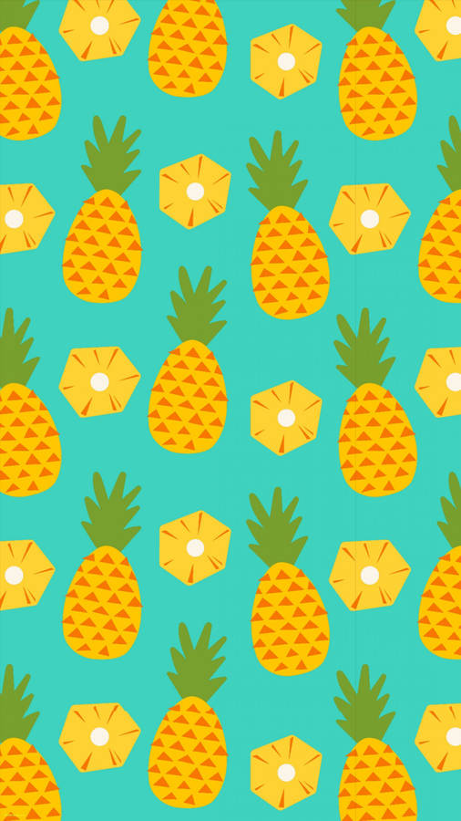 Image Freshly Sliced Pineapple. Wallpaper