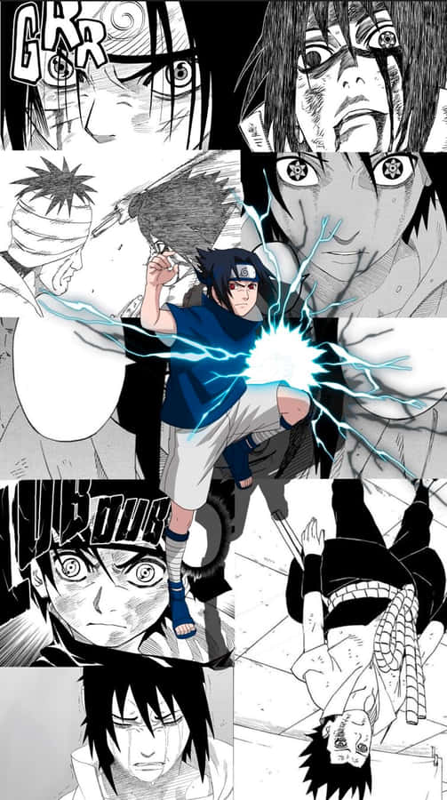 Image Naruto's Rival - Sasuke Manga Wallpaper