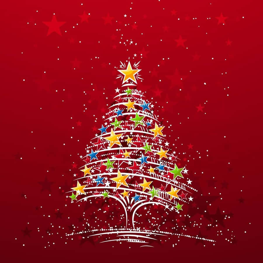 Image Using Apple's Ipad To Enjoy A Simple Christmas Wallpaper
