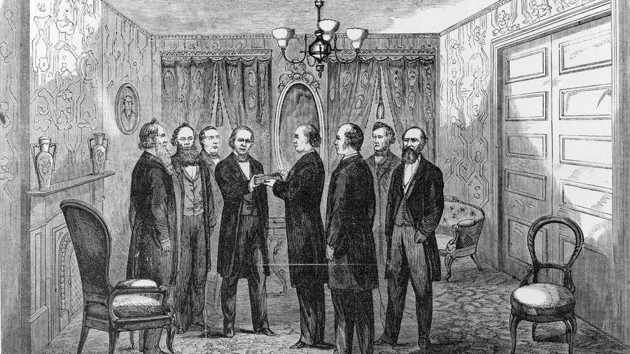 Inauguration Of Andrew Johnson Wallpaper