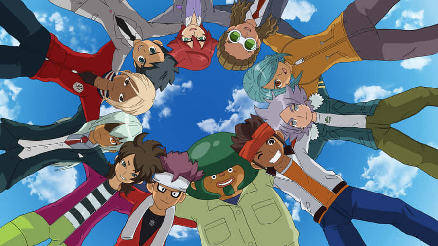 Inazuma Eleven Team Skyward Pose Wallpaper