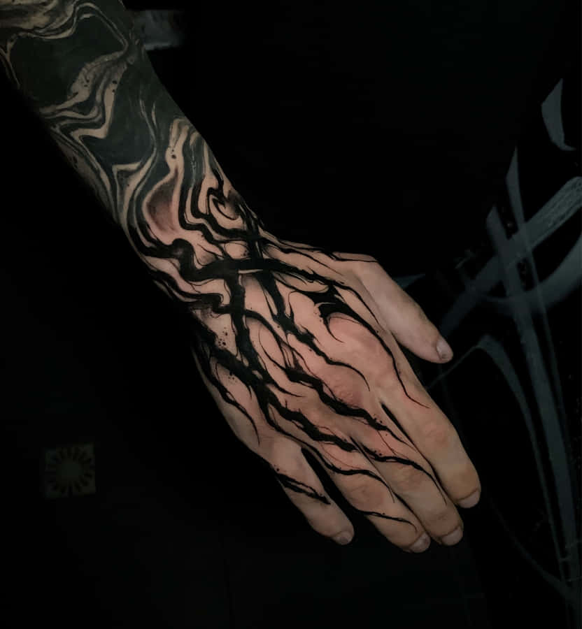 Incredible Black Smoke Hand Tattoo Wallpaper