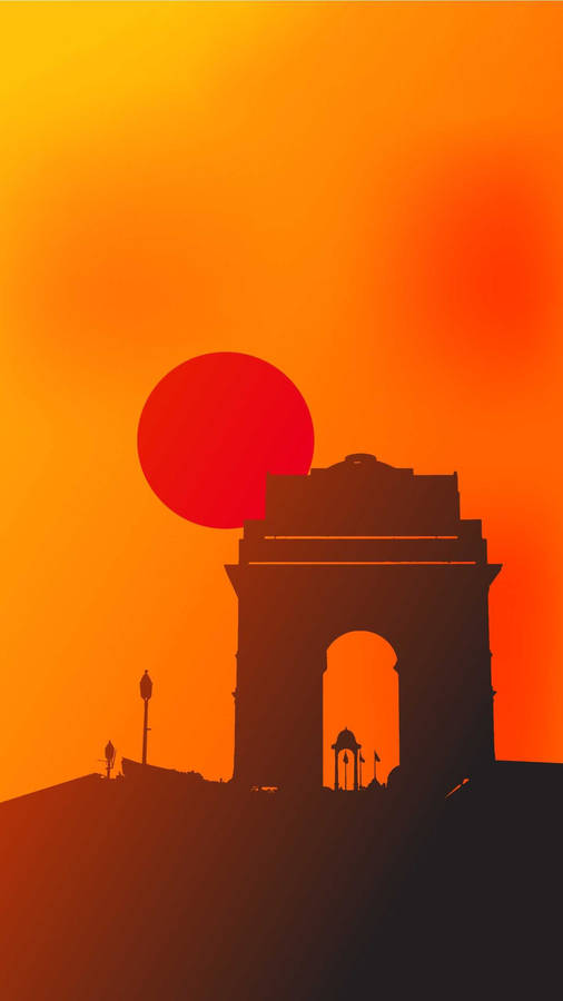 India Gate Art Wallpaper