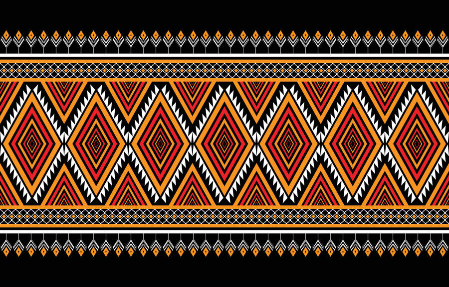 Indigenous Patterned Shawl Wallpaper