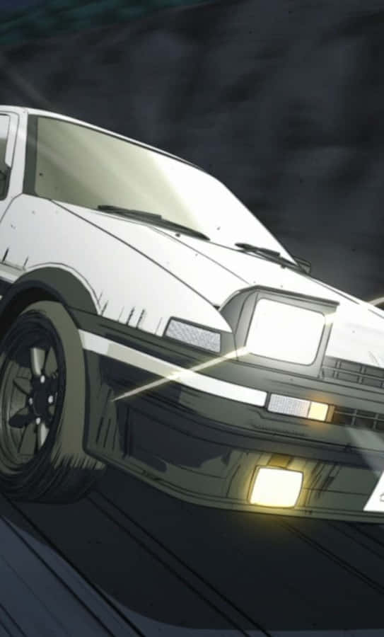 Initial D Phone Car Head Lights Wallpaper