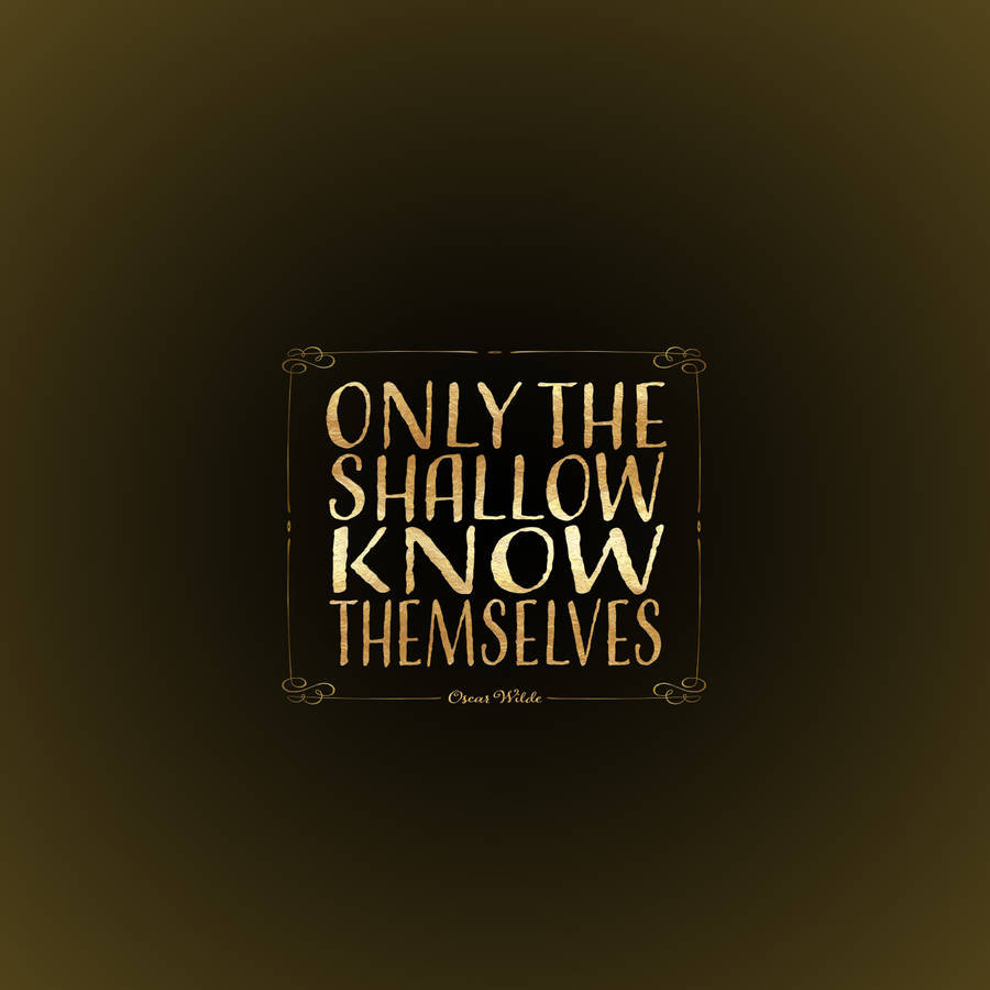 Inspirational Oscar Wilde Quote Wallpaper