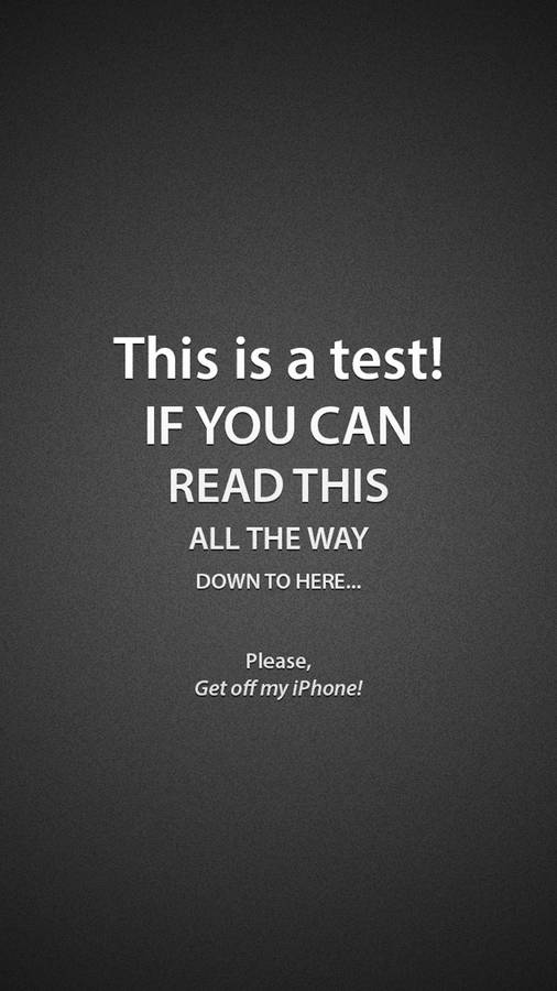 Inspirational Test Quote Wallpaper Wallpaper