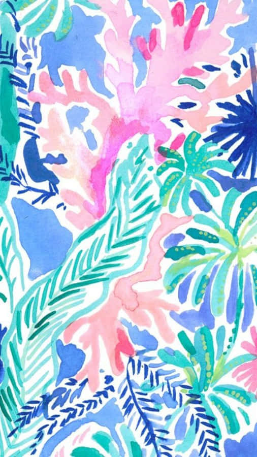 Instantly Brighten Your Day With A Vibrant Lilly Pulitzer Iphone Wallpaper