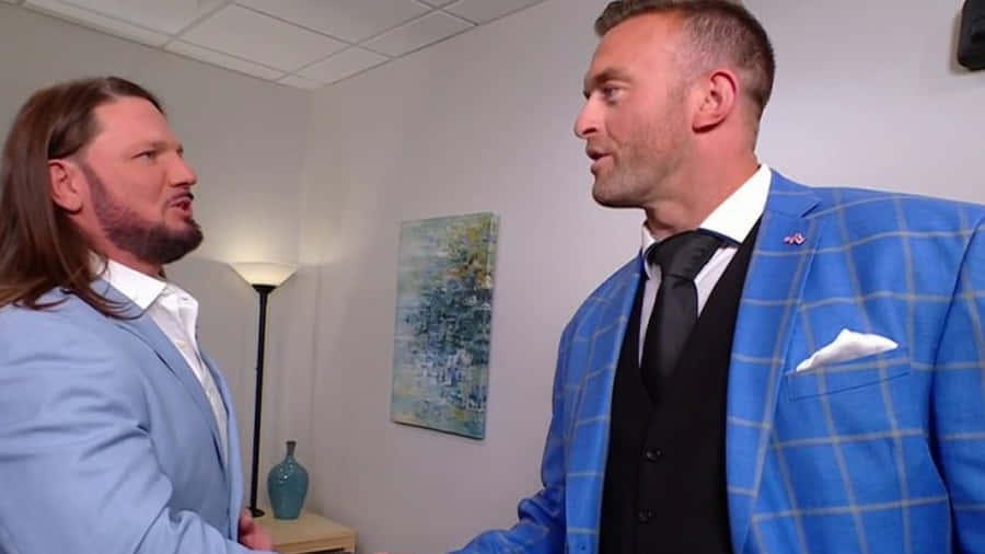 Intense Confrontation Between Two Men Wallpaper