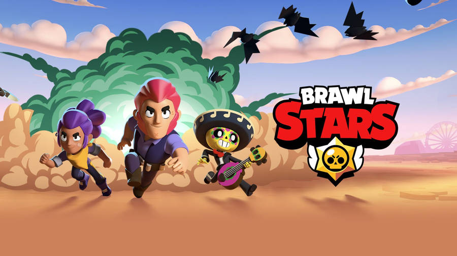 Intense Desert Brawl In Brawl Stars 4k Wallpaper