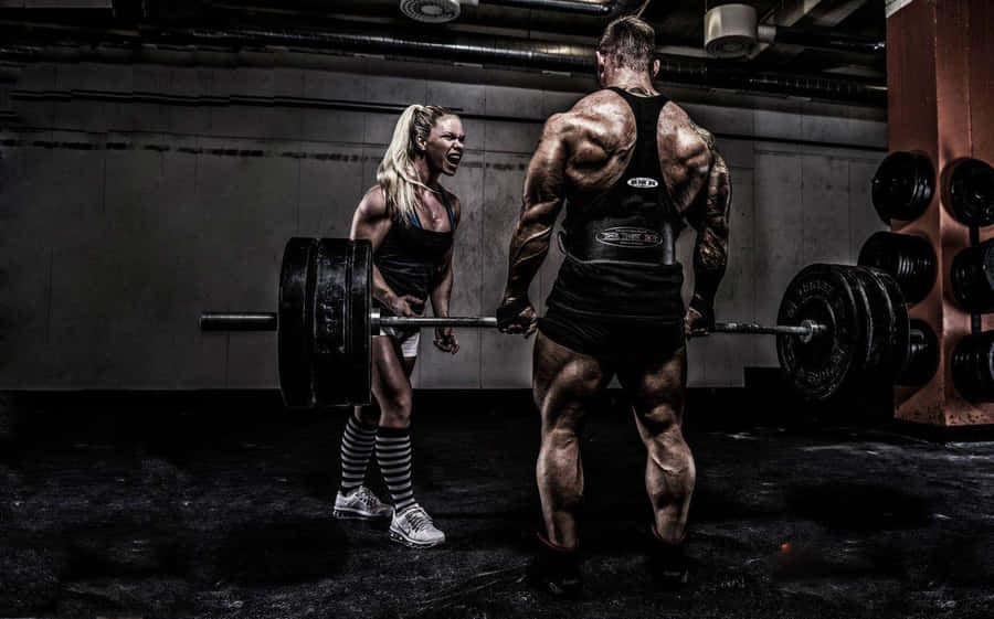 Intense_ Gym_ Workout_ Session Wallpaper