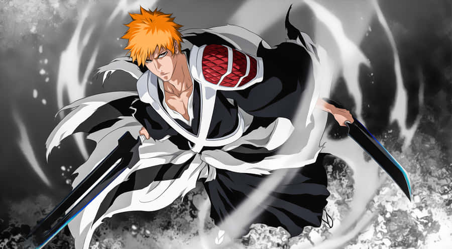 Intense Ichigo 4k Battle Stance Wallpaper