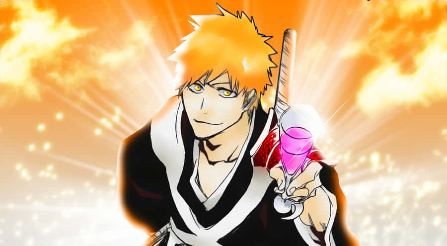 Intense Ichigo In Action In Stunning 4k Resolution Wallpaper