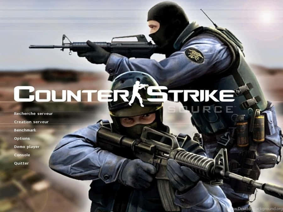 Intense Multiplayer Action In Counter-strike: Source Wallpaper